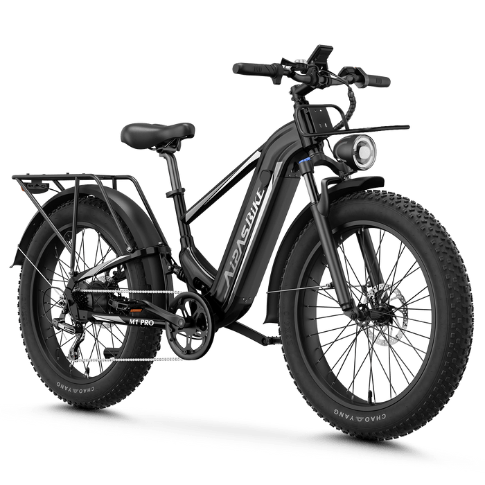 750W Electric Fat Tire Bike with 48V Battery, Hydraulic Disc Brakes & Front Basket - image 1